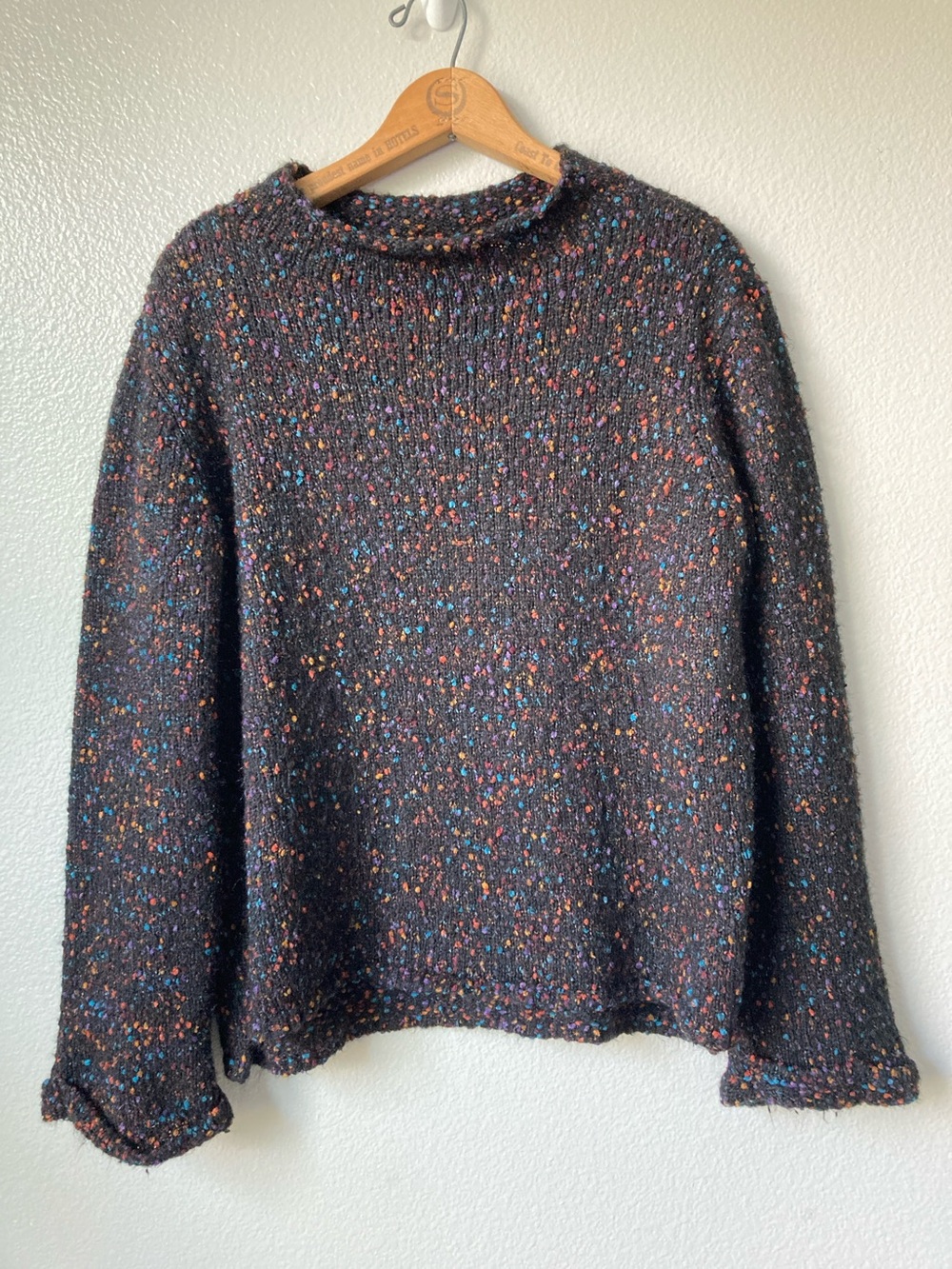 Habitat confetti speckled pullover sweater relaxed fit sz S